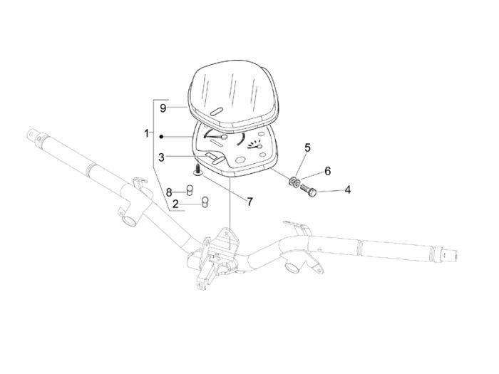 Kilometr Piaggio Liberty 2-suwowy