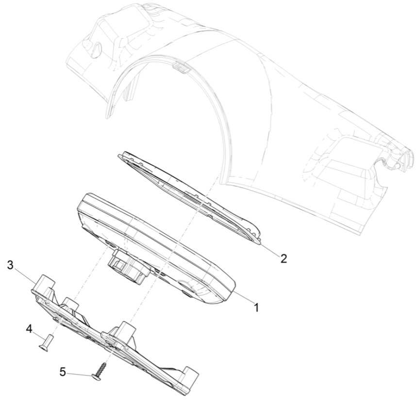 Grupa instrumentów Vespa Eletrica 45KM/H E5 2021 (EMEA)