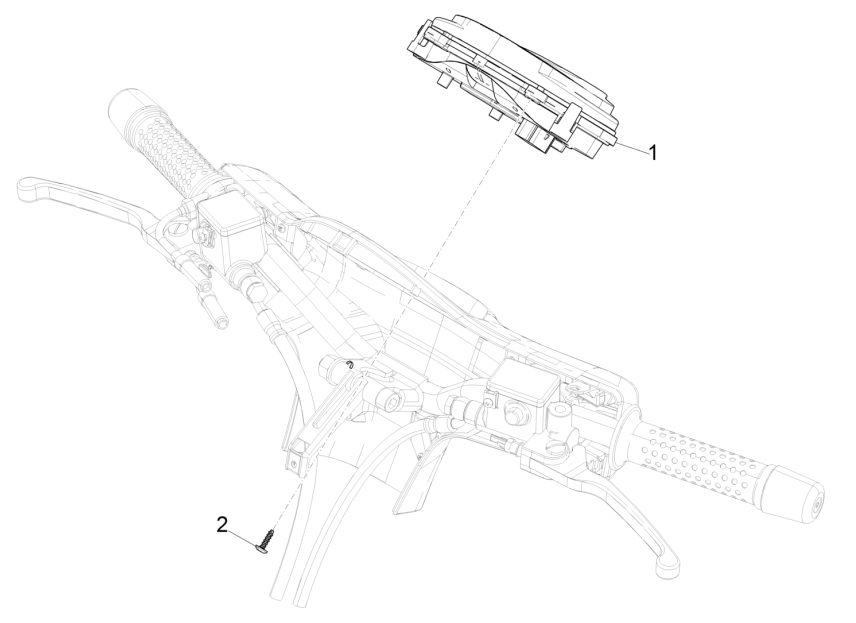 Grupa instrumentów - Cruscotto Vespa GTS 125 4T E5 ABS 2021 (EMEA)