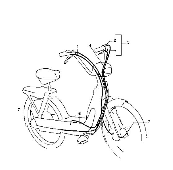 Przewód Vespa Ciao 2-suwowy