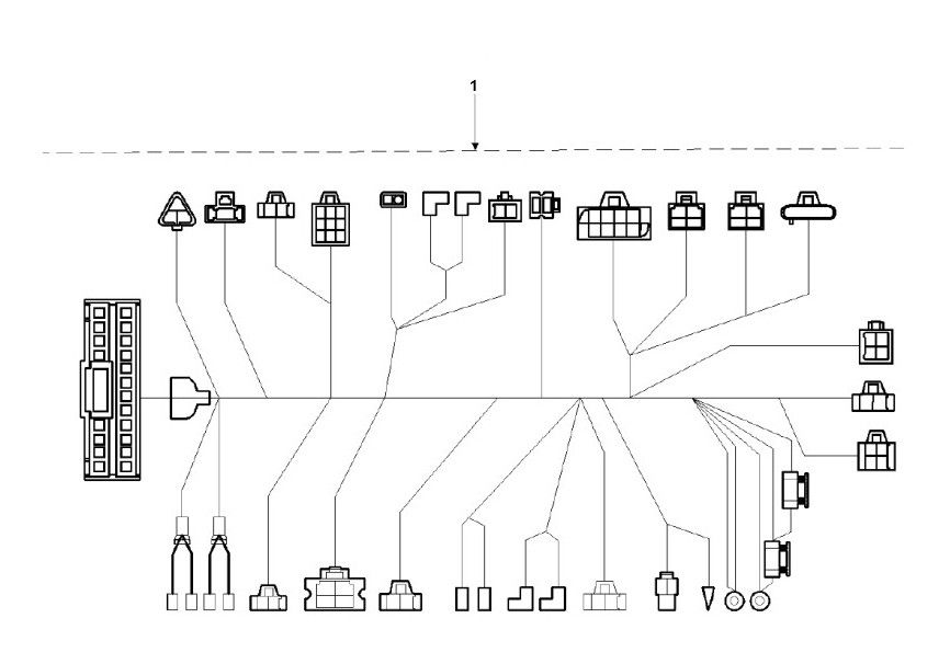 Wiązka przewodów Peugeot Vivacity 3 4-suwowy