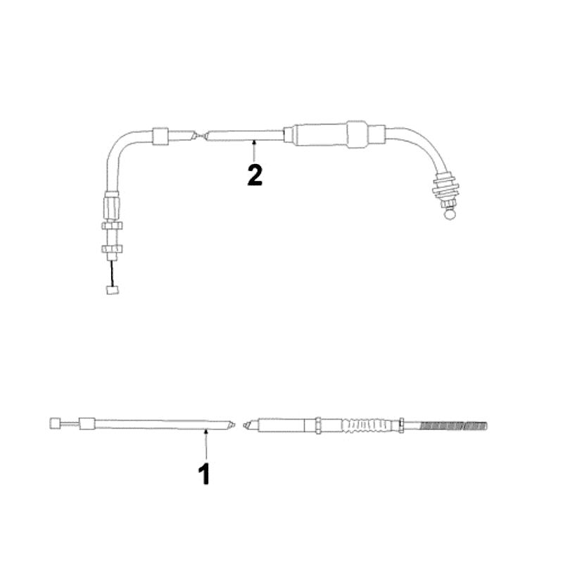 Kable Peugeot Ludix 14 czarne