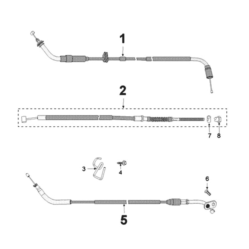 Kable Peugeot New Vivacity 4-suwowy Niebieski