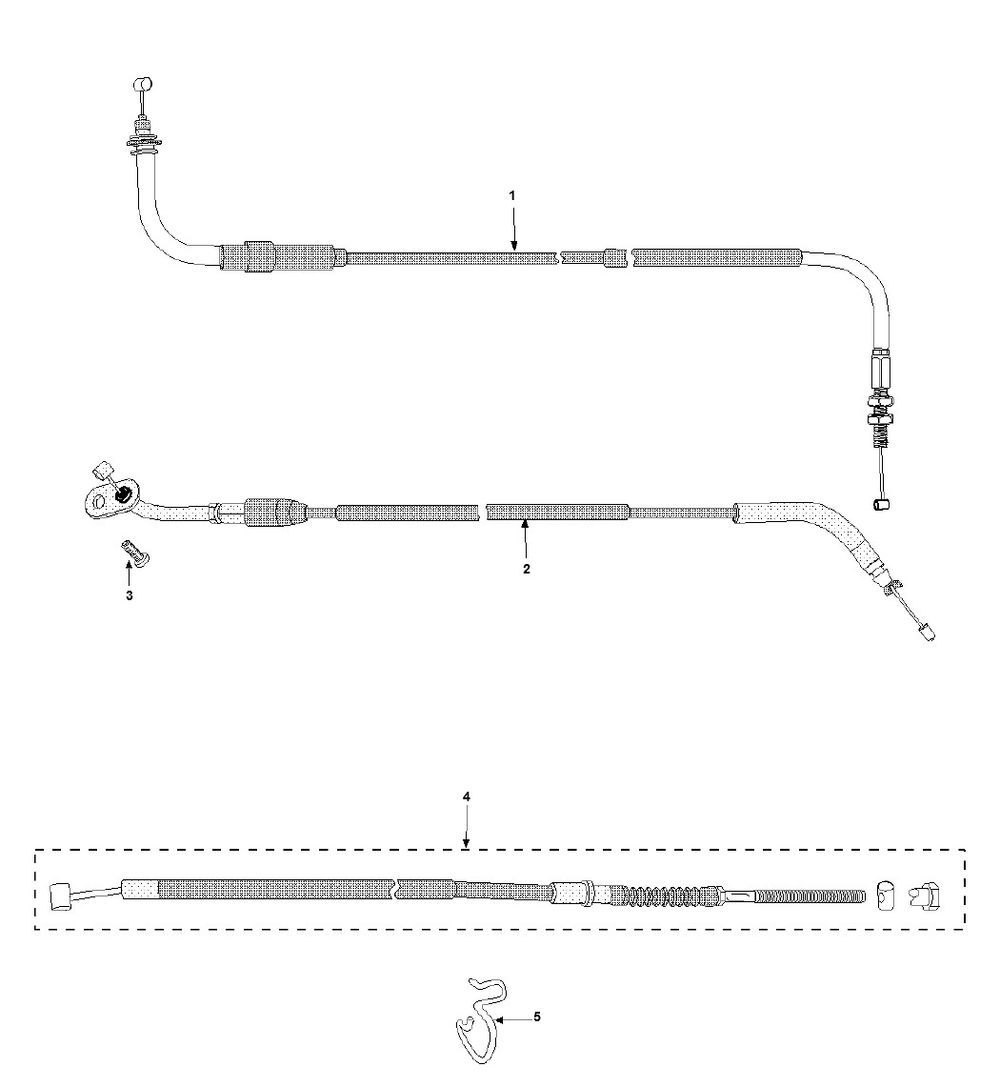 Kable Peugeot Speedfight 3 4-suwowy