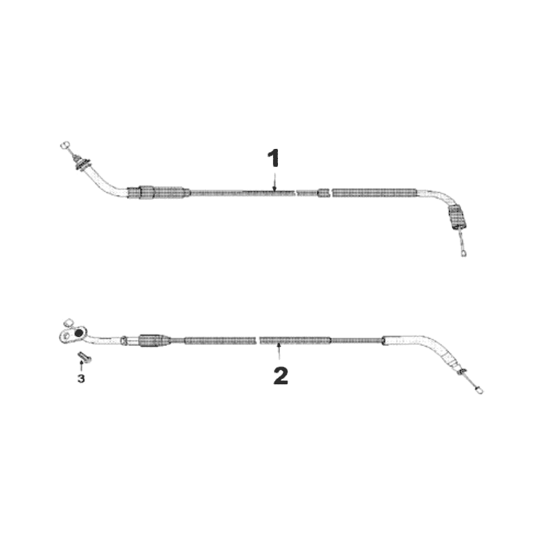 Kable Peugeot Speedfight 3 LC czerwone