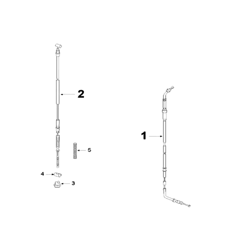 Kable Peugeot V-clic Czerwony