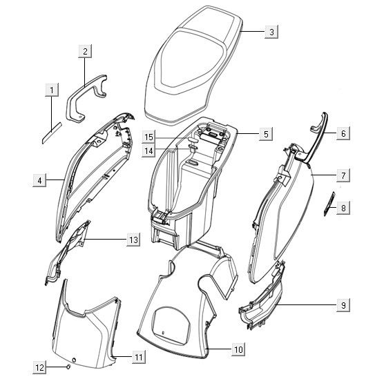 Tylne zaślepki NIU N1S