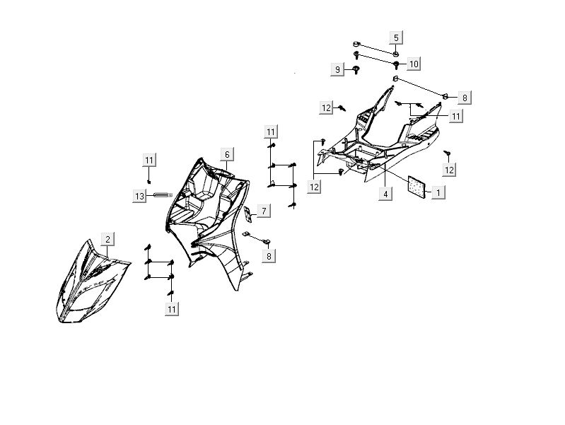 Kymco Delivery 4-suwowy biały-partsproduct-Kapdelen-Kymco-Delivery-4-takt-wit