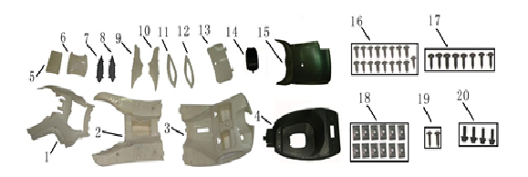 Środkowe części Chiny Nano srebrny