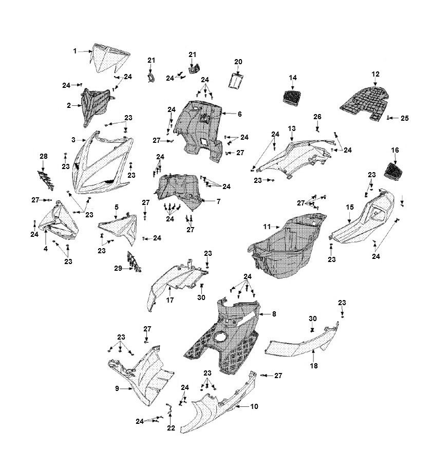Okapy Peugeot Speedfight 3 AC 2-suwowy