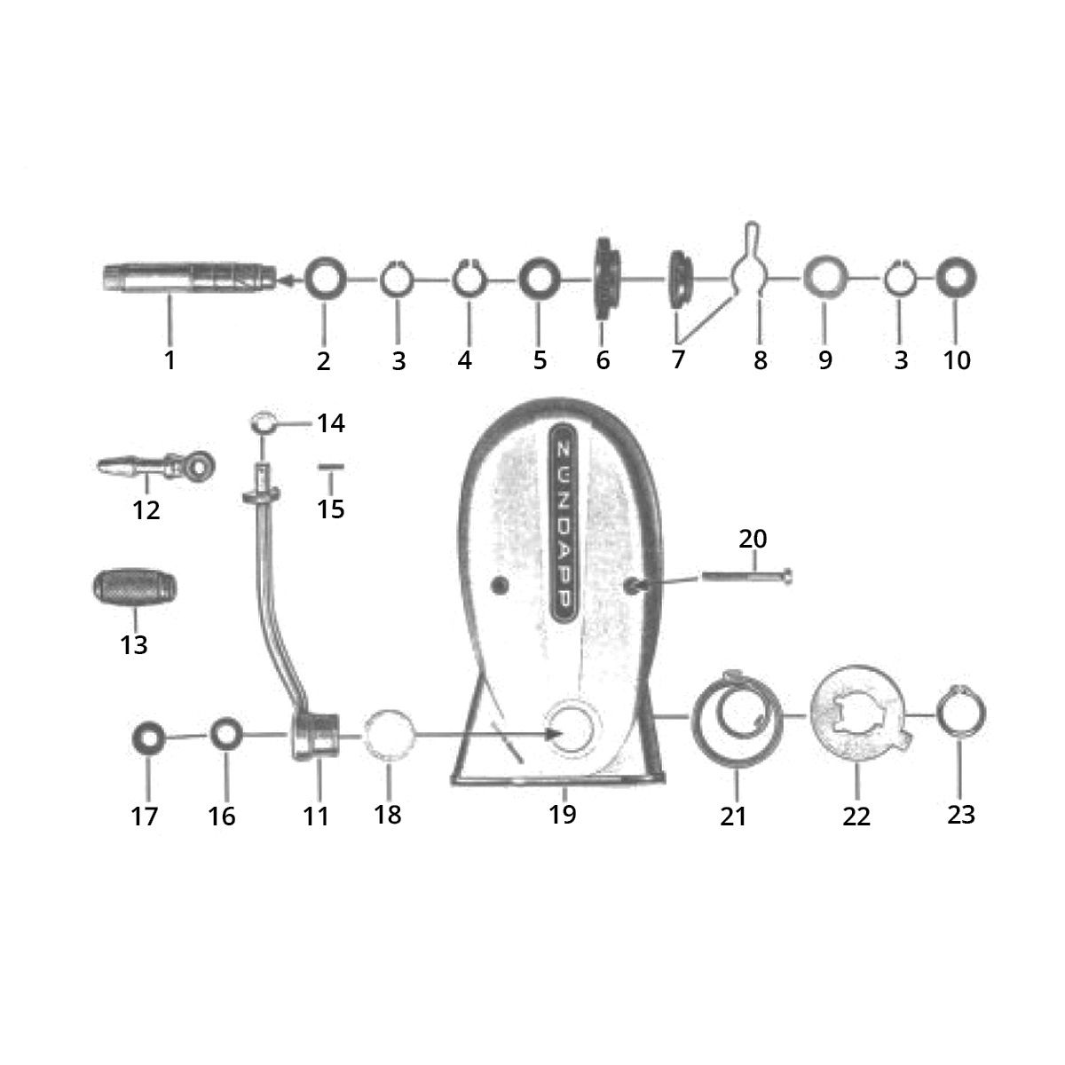 Osłona Kickstartera Zundapp GTS 50 517-39L0