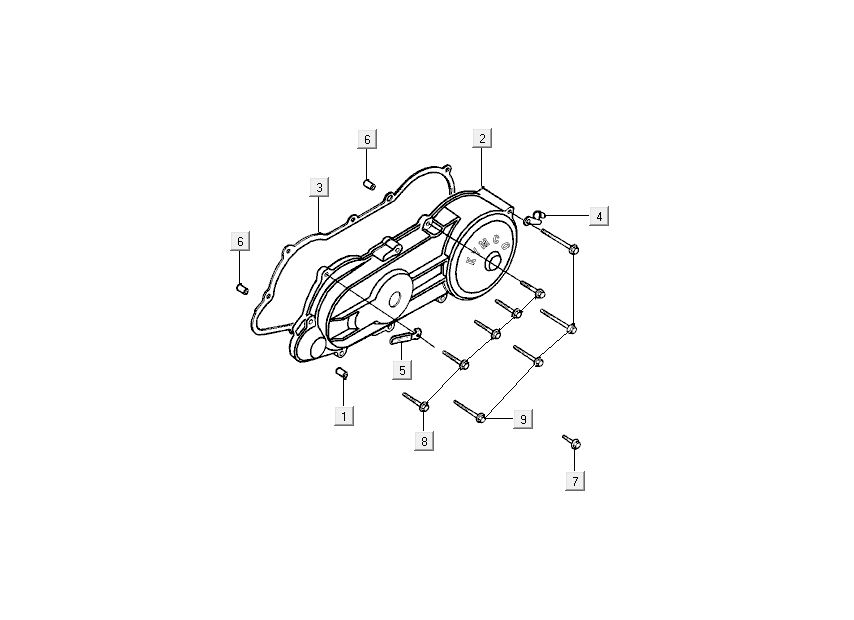 Pokrowiec na Kickstarter Kymco DJ 2-suwowy Czarny
