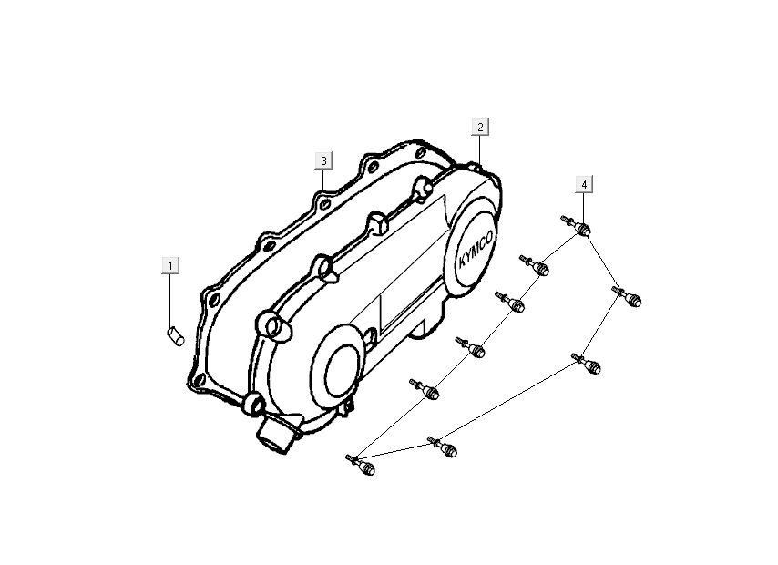Kaptur Kickstarter Kymco Super9 ac o.m matowy czarny Czerwony-partsproduct-kickstarterkap-kymco-super9-ac-o-m-matzwart-rood