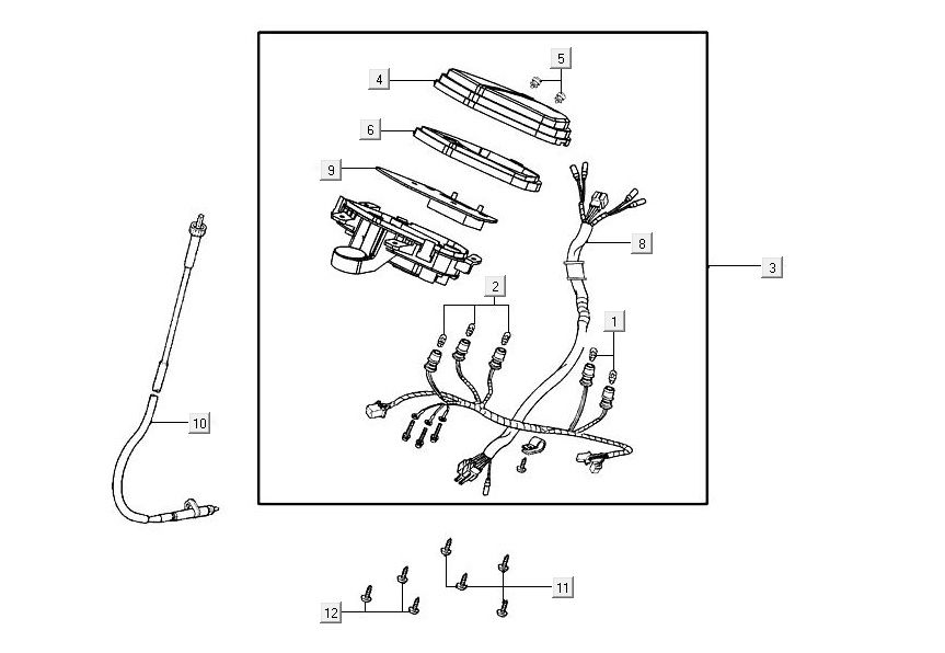 licznik kilometrów AGILITY 16+ 4T 125 Mat Metallic Jasnoniebieski