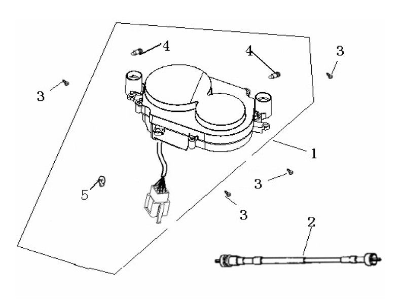 Kilometr Generic Ideo niebieski 2007 2-suwowy