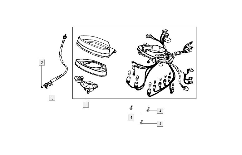 Kymco Activ 4-suwowy niebiesko-czarny