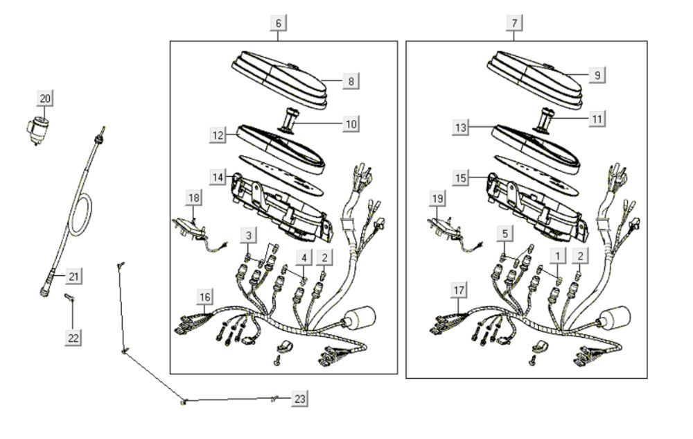 Drogomierz Kymco Like 200i Czarny