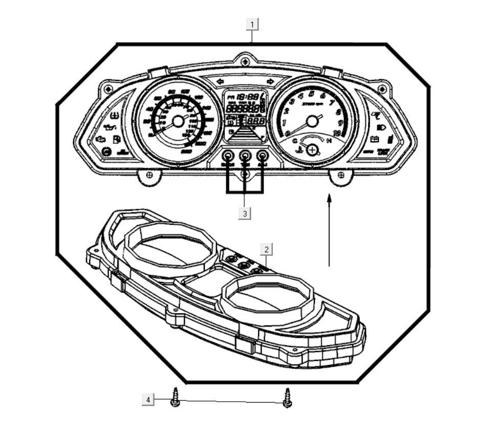 Drogomierz Kymco Myroad 700i
