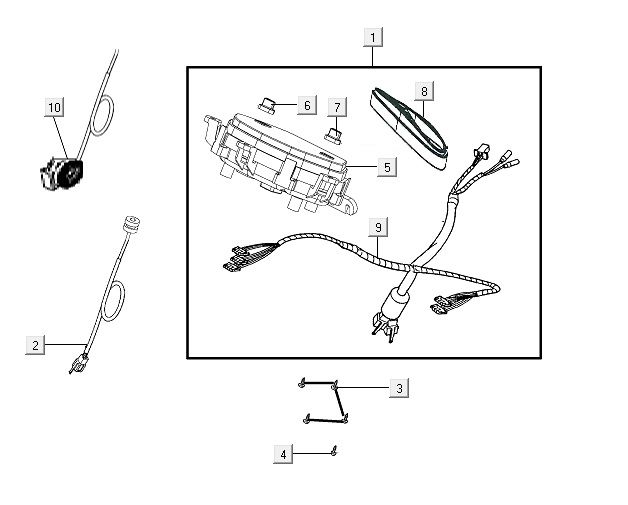 Kokpit - kabel miernika Kymco Like od 2018 roku