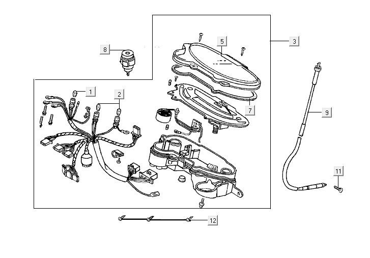 Kymco ZX 2t ac srebrno-pomarańczowy