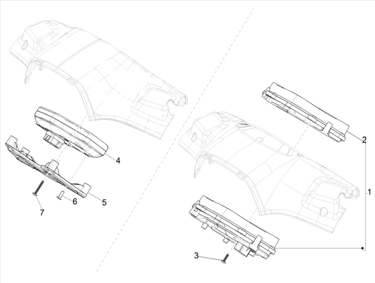 Prędkościomierz Vespa Sprint 125 4T 3V IE ABS E5 2021 (EMEA)