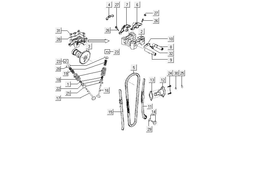 Zawory Kymco MXU 150