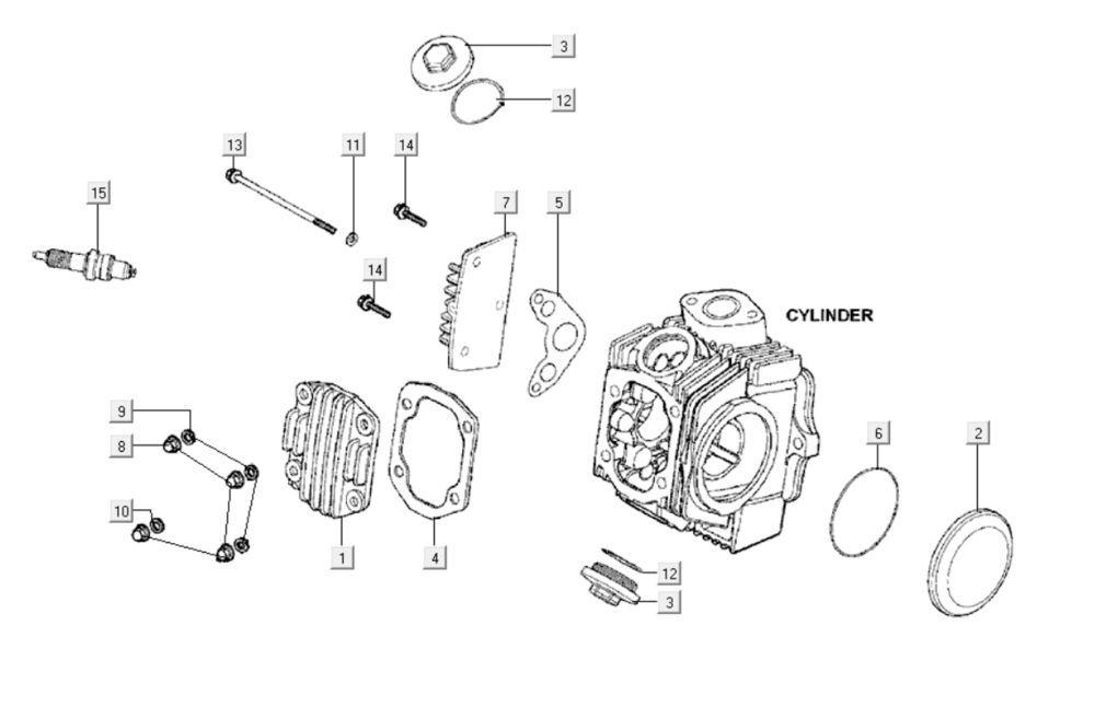 Pokrywa zaworów Kymco K-Pipe 125cc