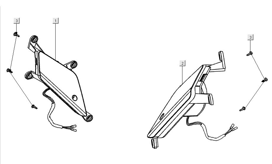 Migające światło do Kymco Super 8 Street 4-suwowe niebieskie