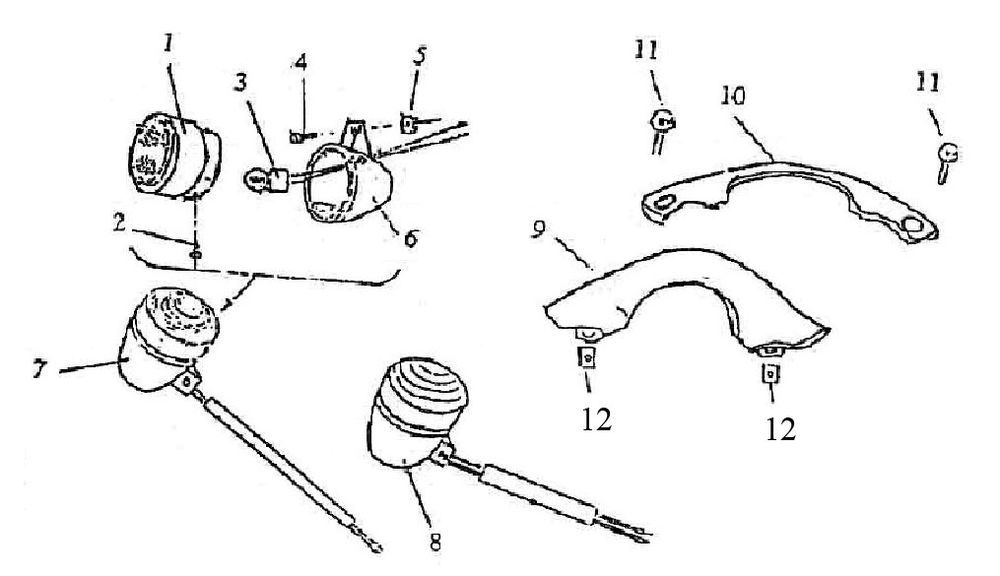 Kierunkowskaz do Turbho RG50 czarny