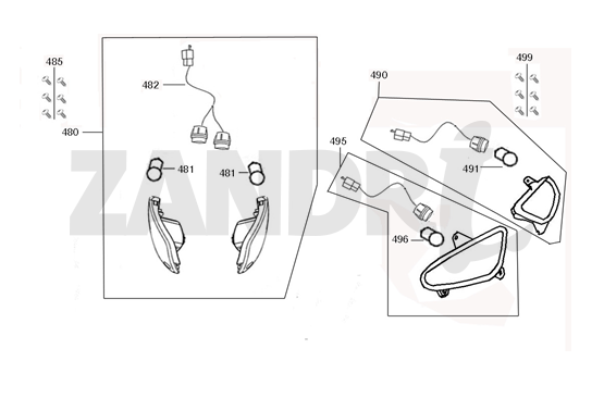 Kierunkowskazy BTC Riva Sport czarne