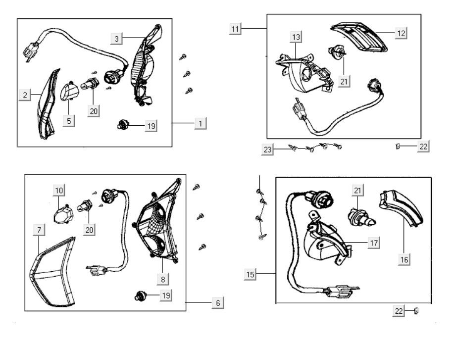Wskaźniki Kymco Like 125cc