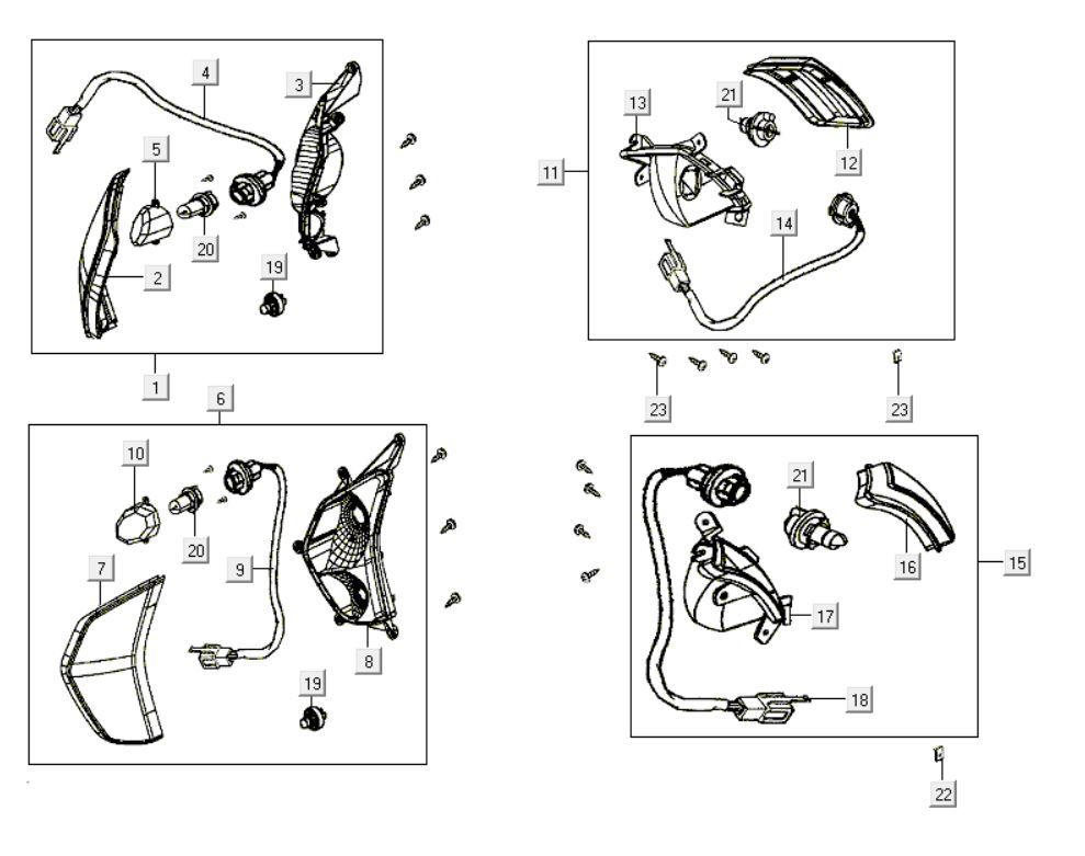Wskaźniki Kymco Like 200i Black