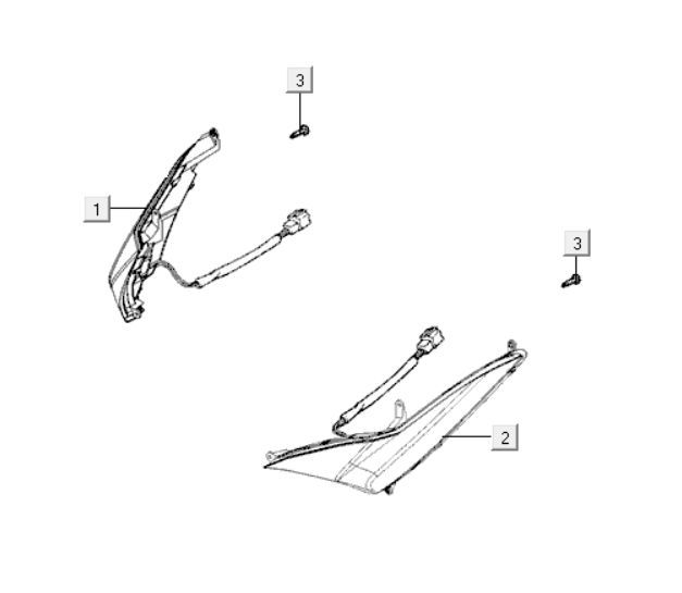Kierunkowskazy Kymco Xciting 400i Matt Black