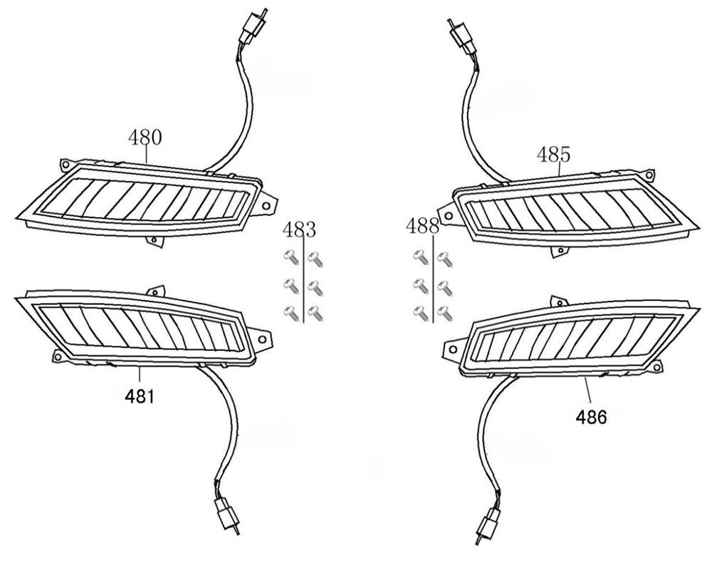 Migające światła Sons Grace tytanu