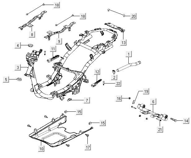 Ramka Kymco Like 