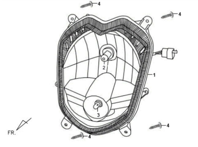 Reflektor KPL. Sym X'PRO 125