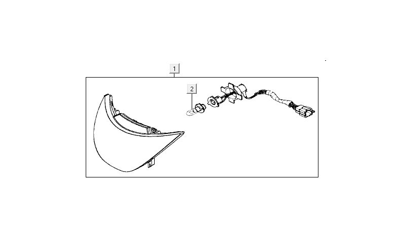 Lampa przedni Kymco Activ 4-suwowa srebrna