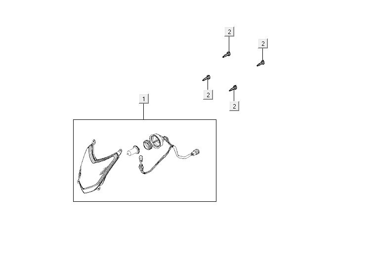 Lampa przedni Kymco Agility 10' 4-suwowa srebrna