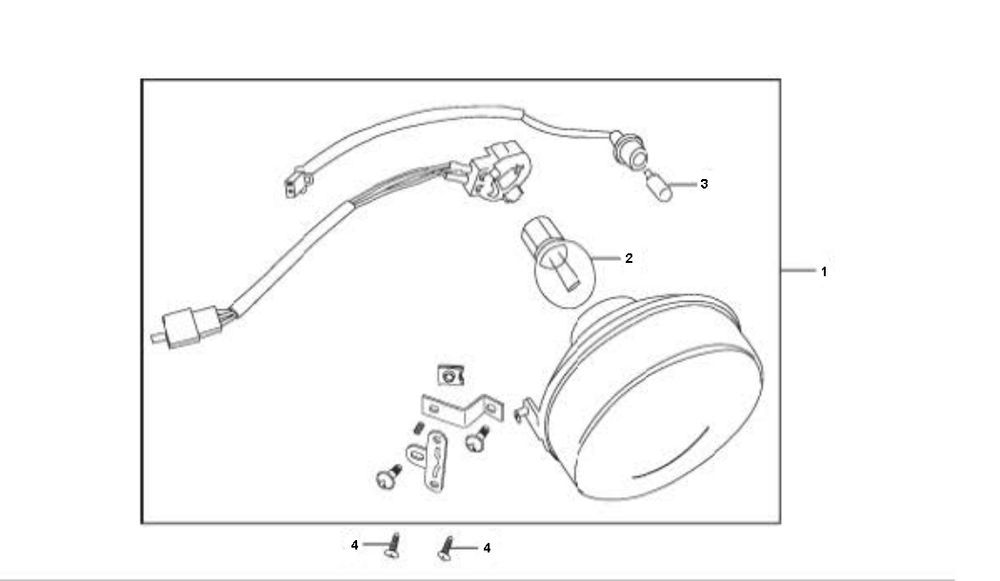 Lampa przednia Rover Fun 4-suwowa