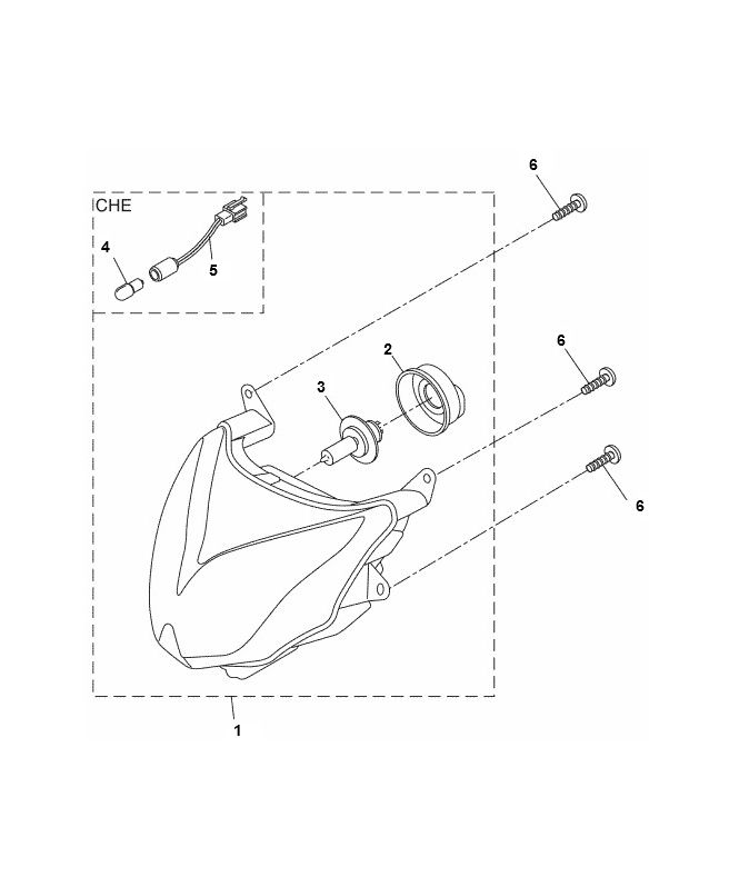 Lampa przednia Yamaha Aerox 4-suwowa 2014