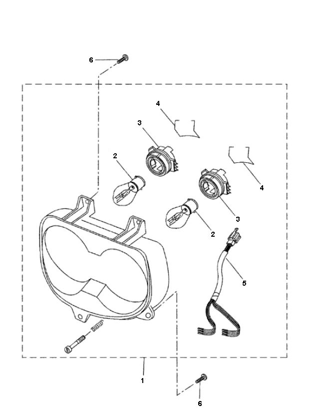 Lampa przedni Yamaha Bw 2-suwowa
