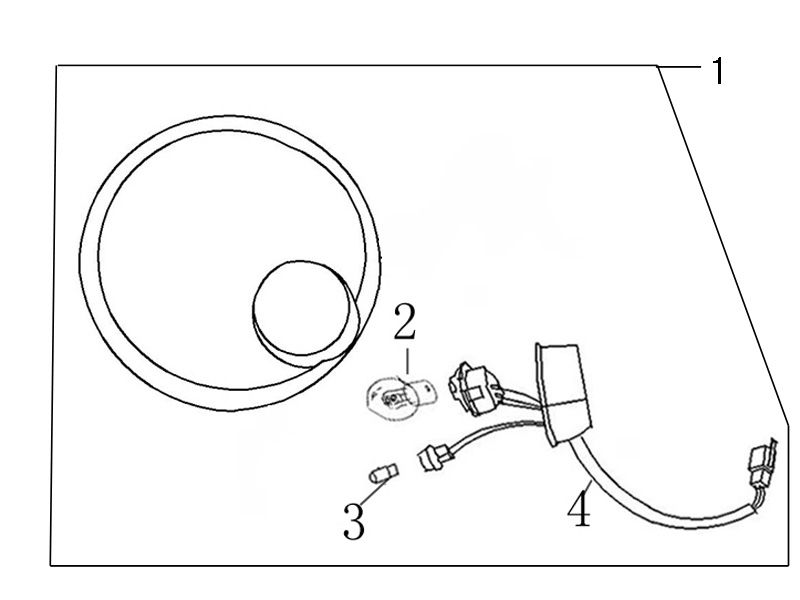 Lampa przednia Sun Grace granatowa