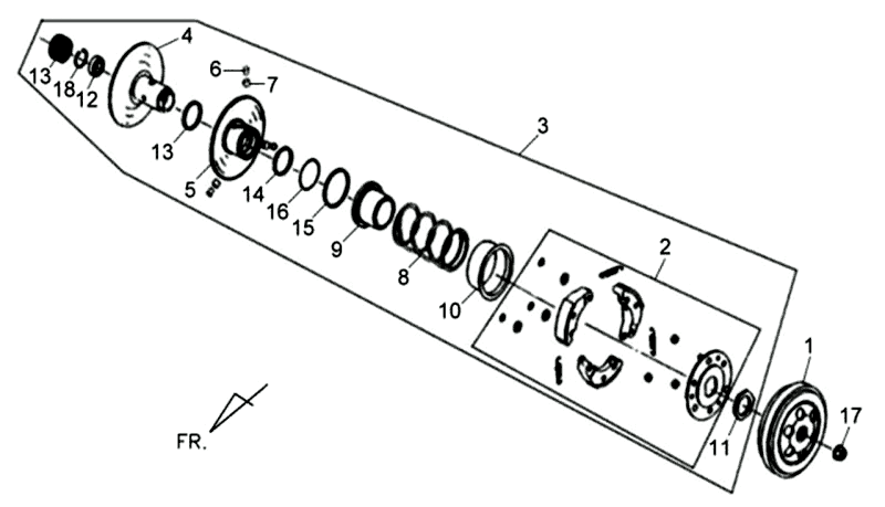 Sprzęgło Sym Jet 4 (R086) czerwone 