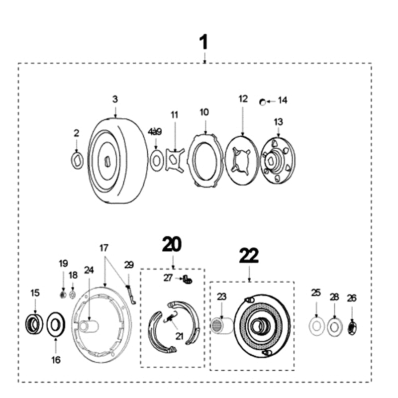 Kopertówka Peugeot Vogue Czarna