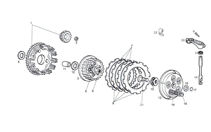 Sprzęgło SENDA R X-TREME 2007 E2 3ED
