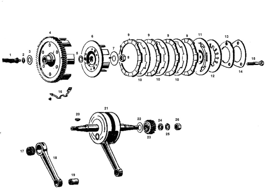 Kreidler Sprzęgło 3 Przyspieszenie
