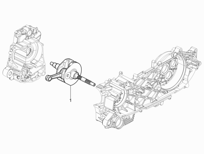 Wał korbowy Piaggio Beverly 350 E3 Sport Touring 2013-2014