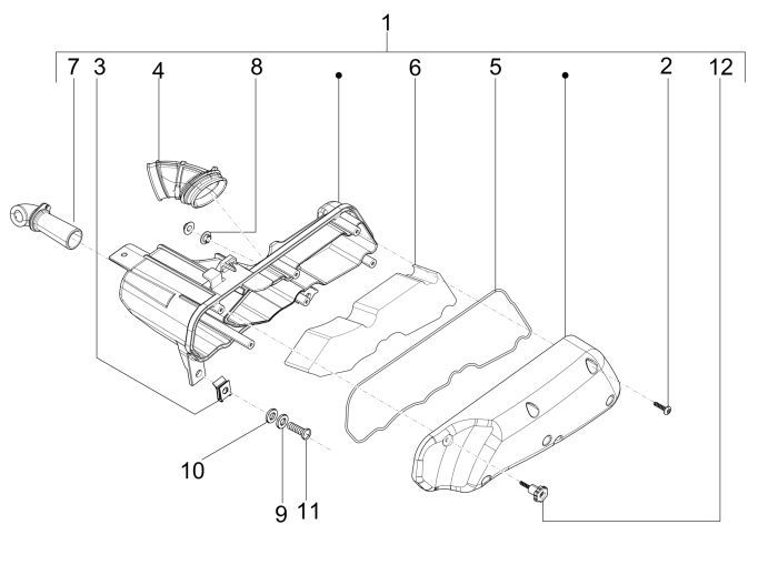 Filtr powietrza 2 Vespa Sprint 2-suwowy