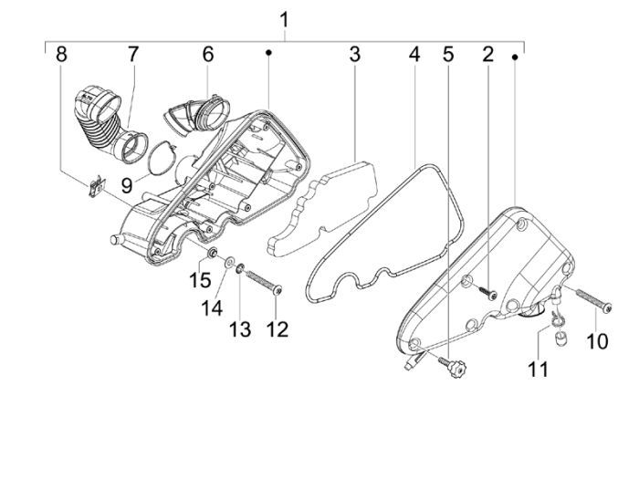 Filtr powietrza Piaggio Liberty 2-suwowy
