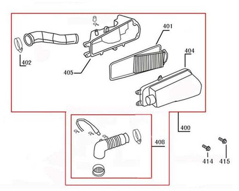 Filtr powietrza China R8 biały